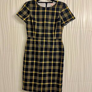 Brooks Brothers Plaid Wool Dress Sz 4